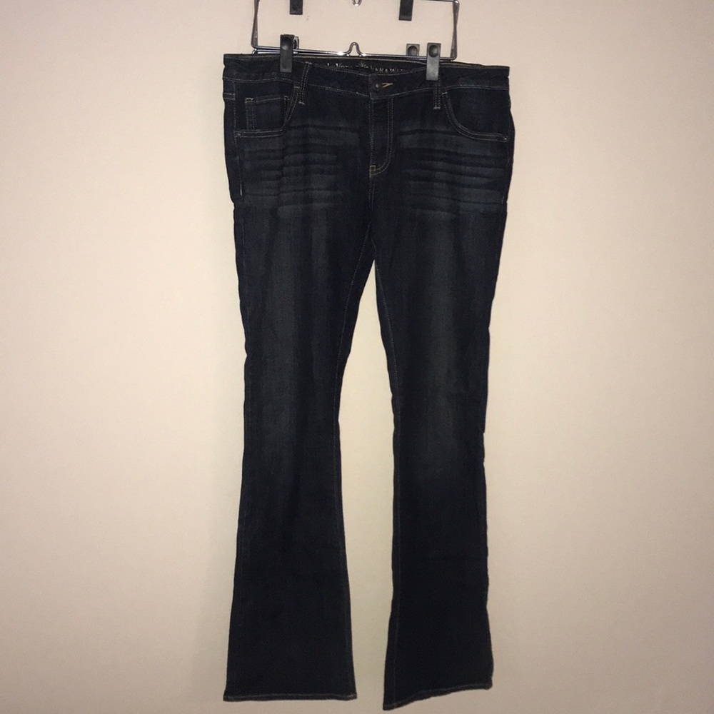 Simply Vera Wang dark bootcut jeans, sz 12 reg.